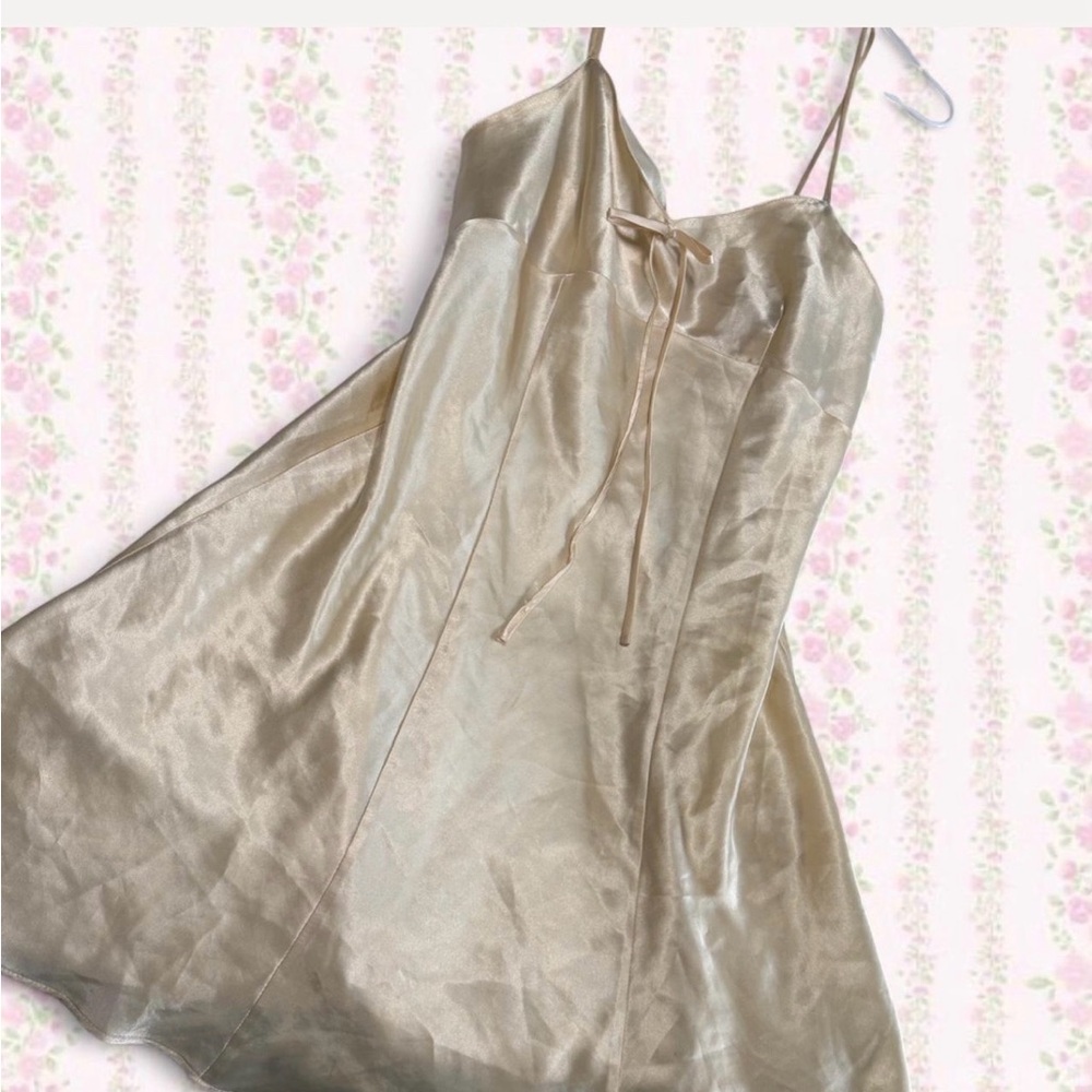 vintage butter yellow adorable slip dress